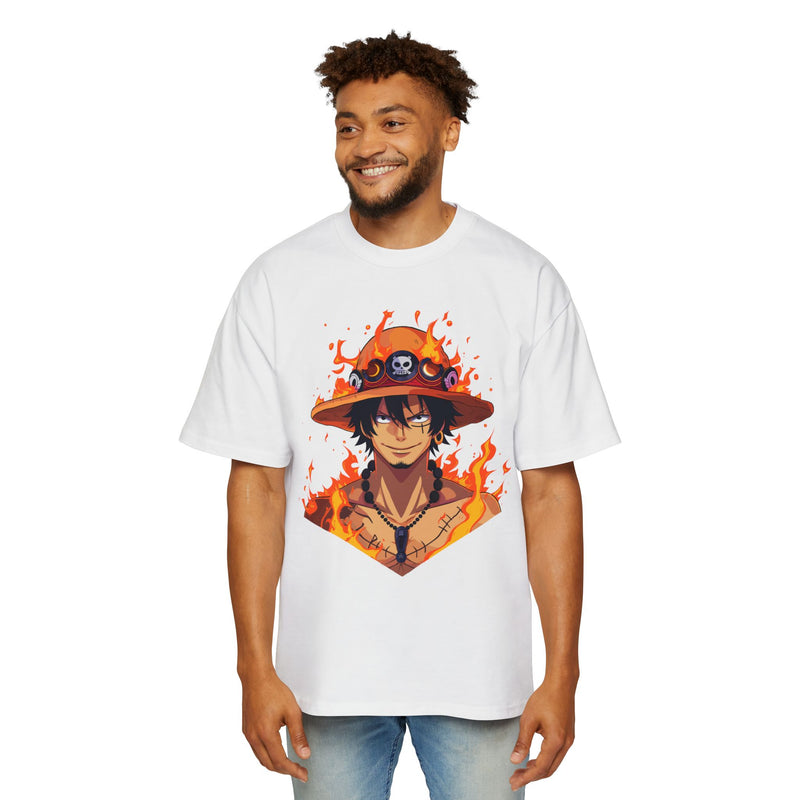 The On Fire Ace Men's Heavy Oversized Tee