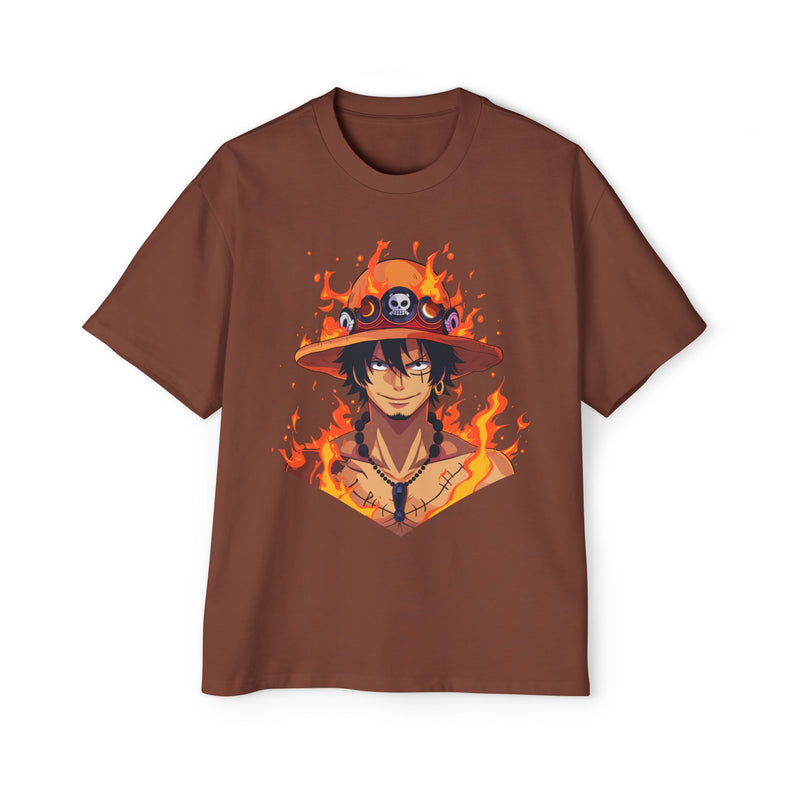 The On Fire Ace Men's Heavy Oversized Tee