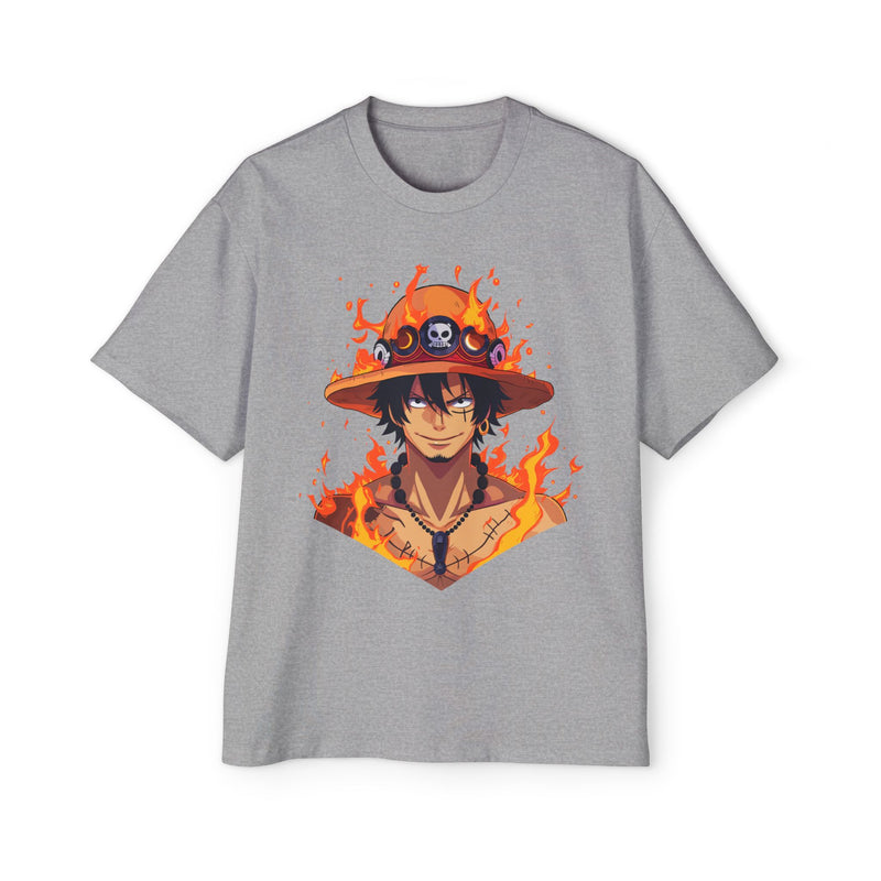 The On Fire Ace Men's Heavy Oversized Tee