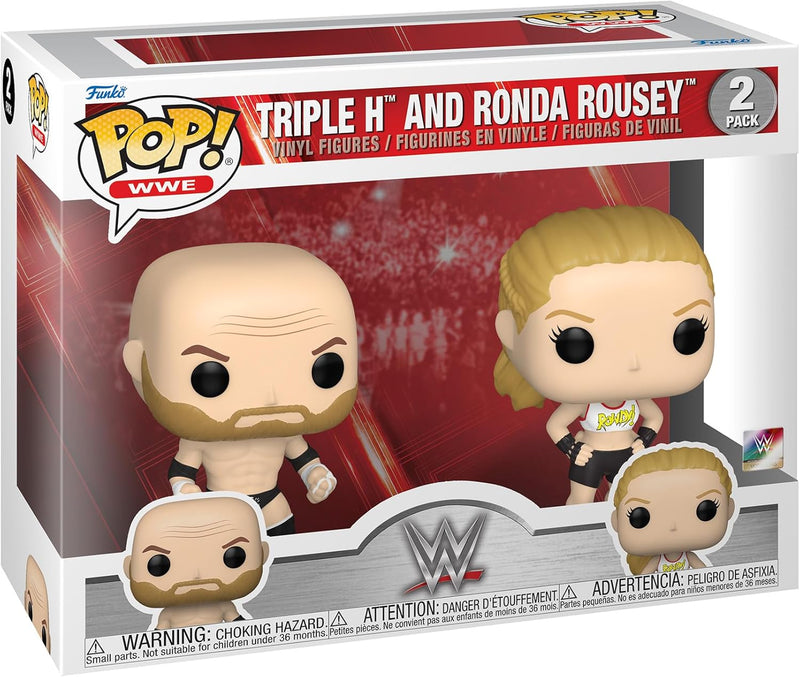 Funko Pop! WWE - Triple H and Ronda Rousey (2 Pack)