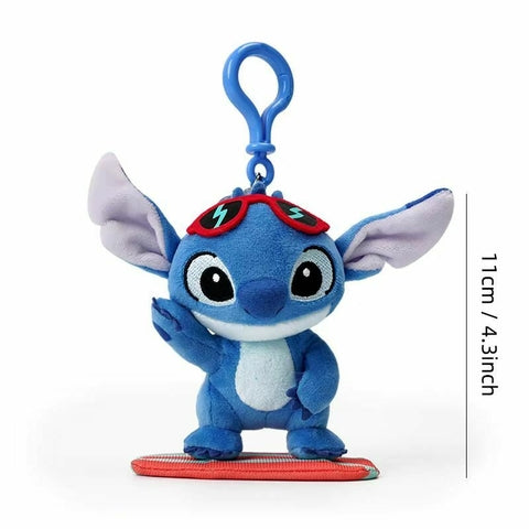 Disney Stitch Surfing Keychain Plush