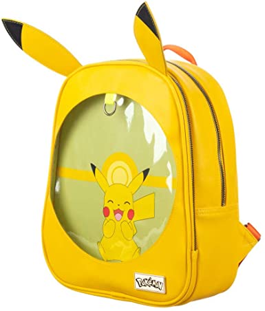 Pokemon Pikachu Clear Pin Display Mini Backpack