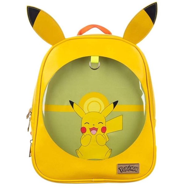 Pokemon Pikachu Clear Pin Display Mini Backpack