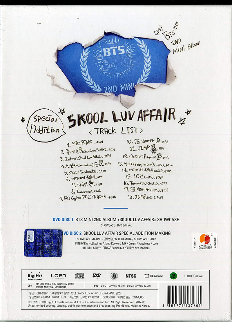 BTS Album - Skool Luv Affair Special Eddition