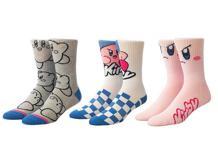 Kirby Crew Socks 3 - Pack