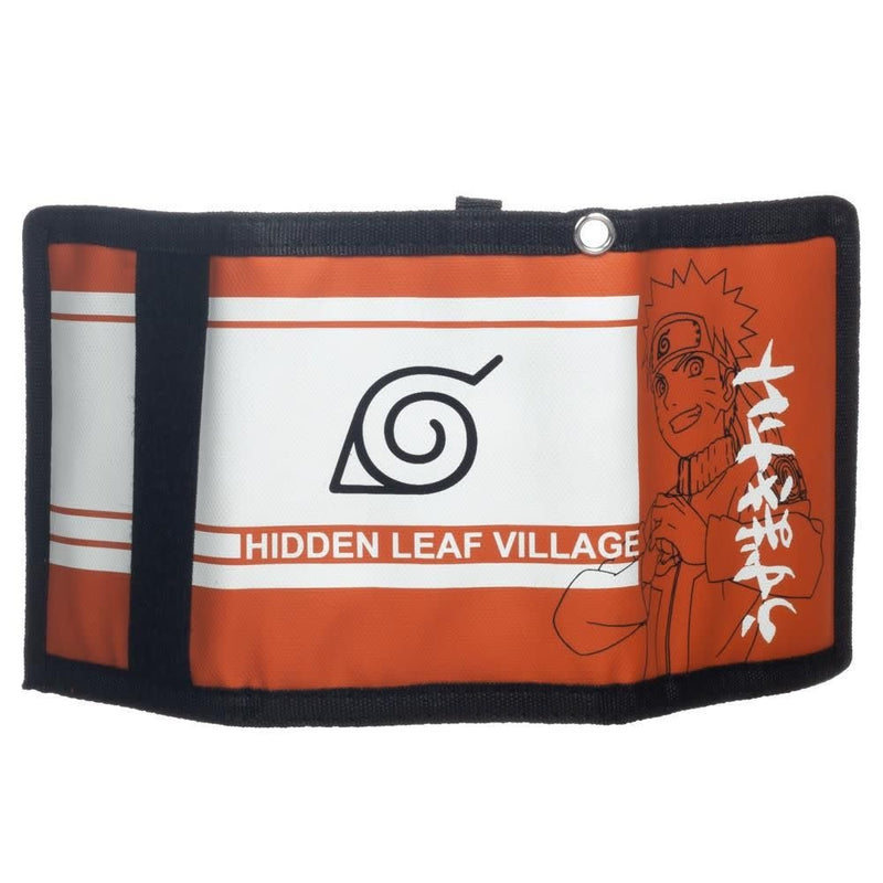 Naruto Leaf Village Trifold Bioworld Lanyard Wallet