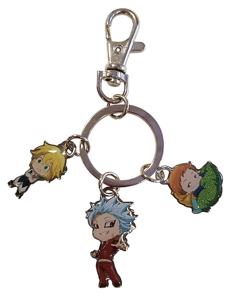 The Seven Deadly Sins - Group Metal Keychain