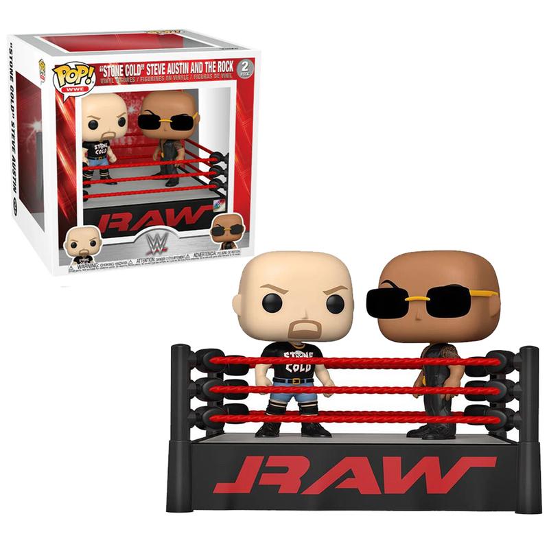 Funko Pop! WWE - "Stone Cold" Steve Austin and The Rock 2 Pack