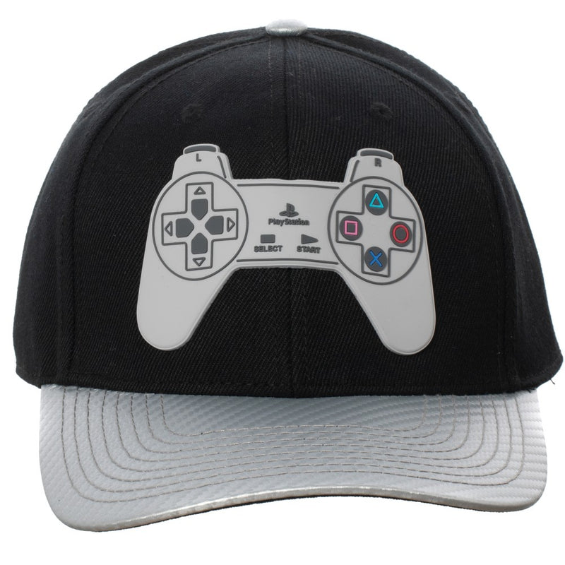 Bioworld Cap - PlayStation Rubber Patch Pre-Curved Bill Snapback