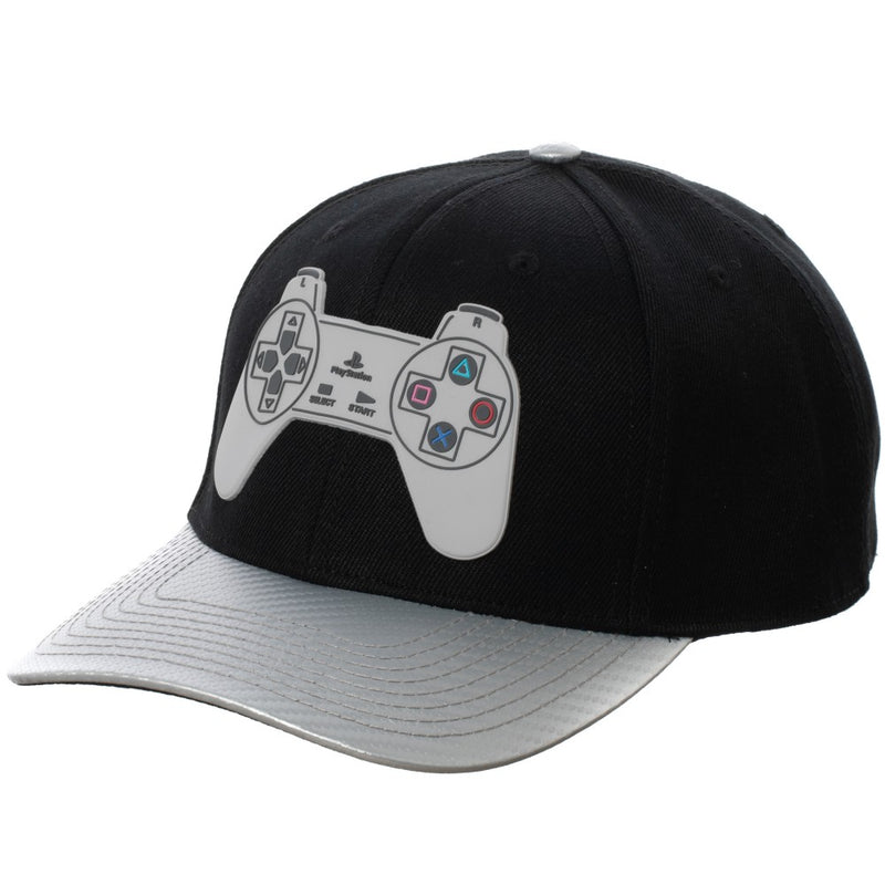 Bioworld Cap - PlayStation Rubber Patch Pre-Curved Bill Snapback