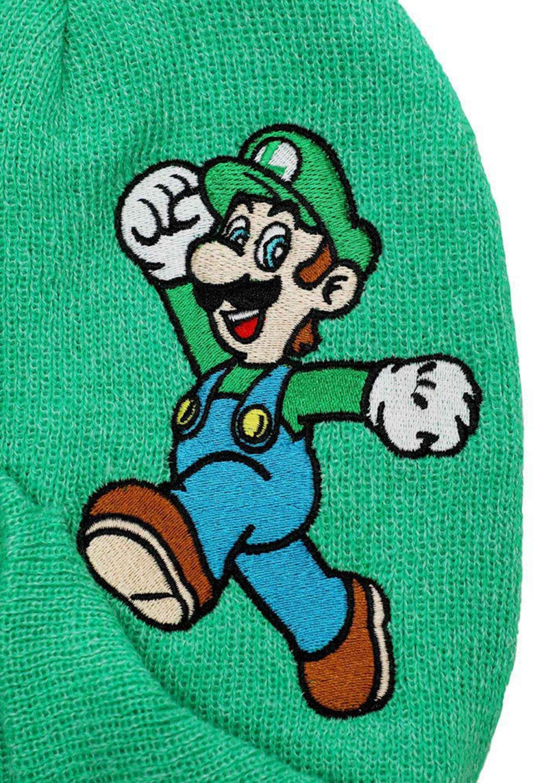 Super Mario Luigi Peek-A-Boo Beanie